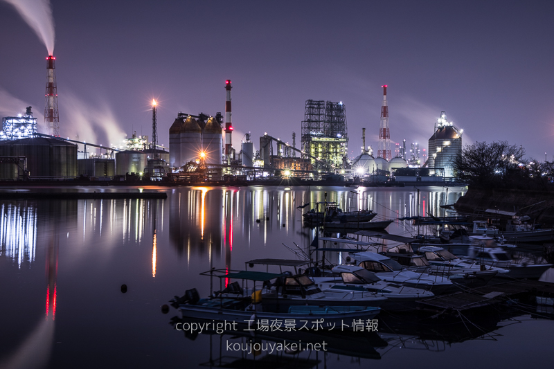 倉敷市水島　児島の工場夜景スポット