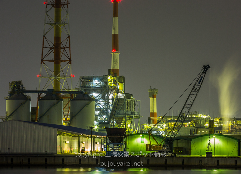 姫路市　網干浜周辺の工場夜景（エコパークあぼし）