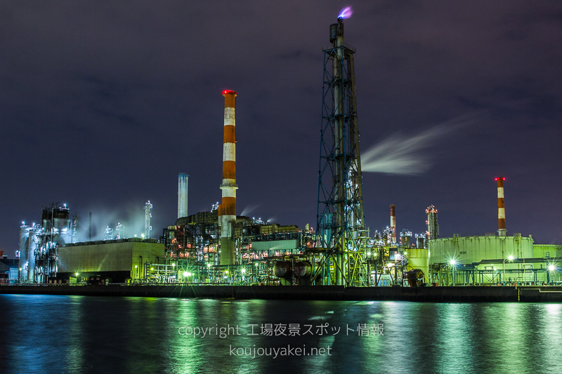 川崎市　水江運河周辺の工場夜景スポット