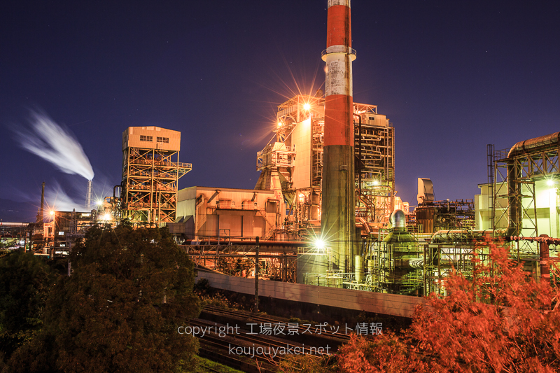 静岡市　蓼原大橋の工場夜景スポット