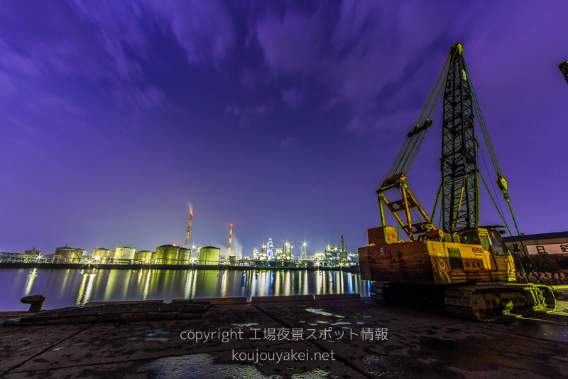 姫路市　吉美埠頭の工場夜景スポット