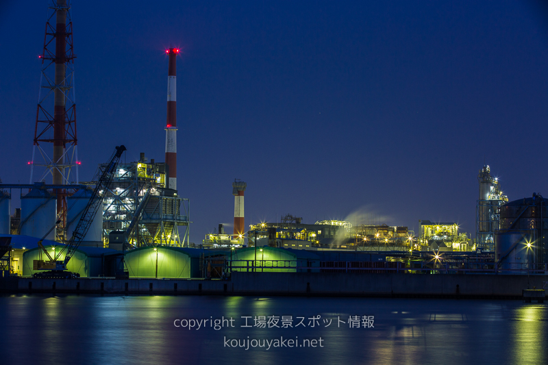 姫路市　網干浜周辺の工場夜景（エコパークあぼしの見晴台より）