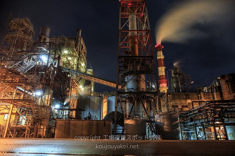 紀宝町　北越コーポレーションの工場夜景